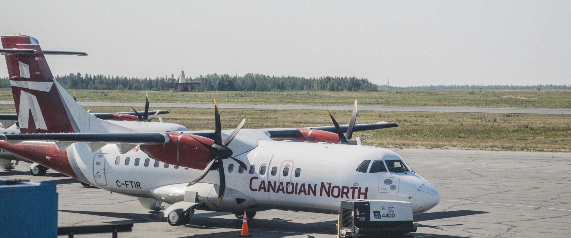 Image of Canadian North aircraft and ground handling equipment