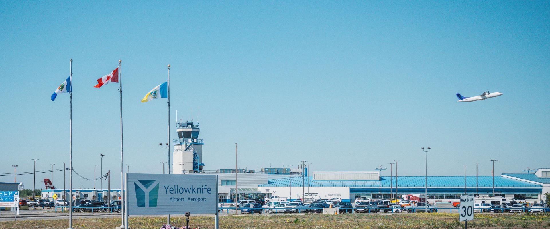 the image features yellowknife airport